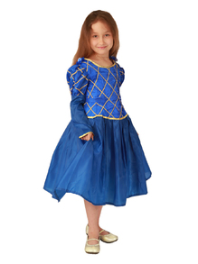 Детский костюм принцессы (синий цвет) арт.102111116