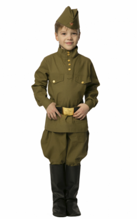 Военная гимнастерка с брюками-галифе детская