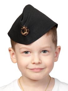 Пилотка ВМФ черная детская