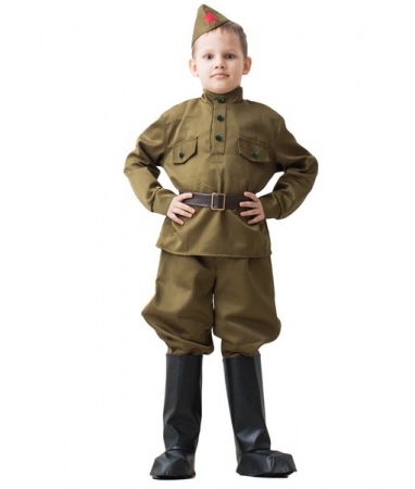 Детский костюм ВОВ солдат в галифе 3-5 лет