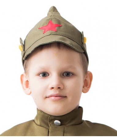 Детский военный головной убор Буденовка 56 см