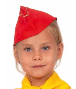 Пилотка стюардессы детская красная