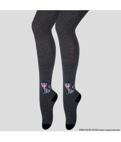 Колготки детские Para Socks (K1D48) темно-серый меланж