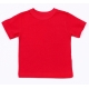 Детская красная однотонная футболка