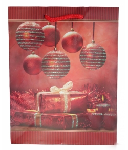 Новогодний пакет для конфет «Шесть шаров»