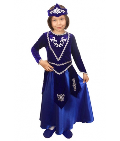 Армянский костюм для девочки (цвет синий)