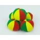 Мячик мякиш спортивный диаметр 14см трехцветный