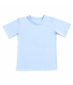 Детская футболка голубая