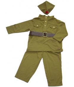 Детский костюм ВОВ солдат 9-12 месяцев