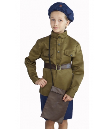 Детский костюм военной летчицы 3-5 лет