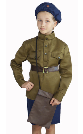 Детский костюм военной летчицы 8-10 лет