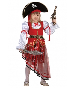 Детский костюм пирата для девочки (текстиль) р.38 8022