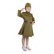 Военная форма ВОВ с платьем для девочки 3-5 лет