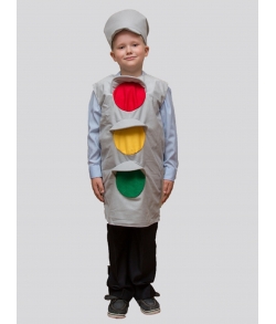Детский карнавальный костюм светофор (разноцветный)